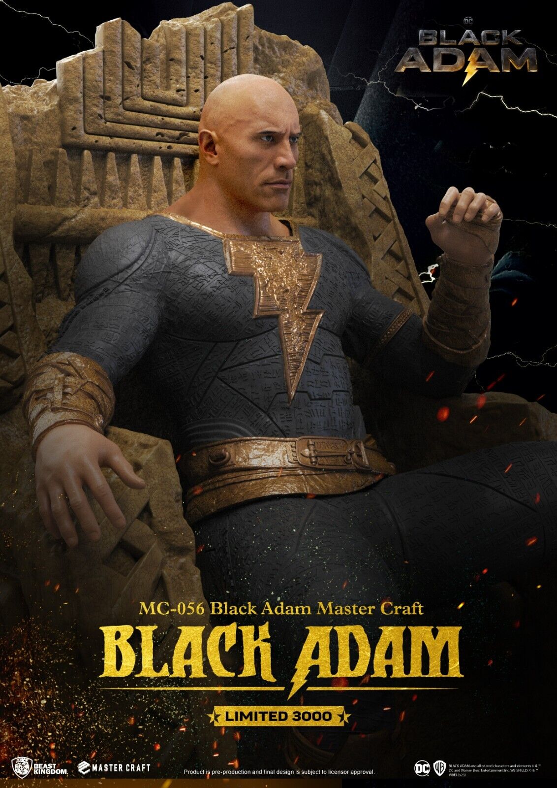 Beast Kingdom Master Craft Black Adam 3000WW Limited Edition - Out Now!