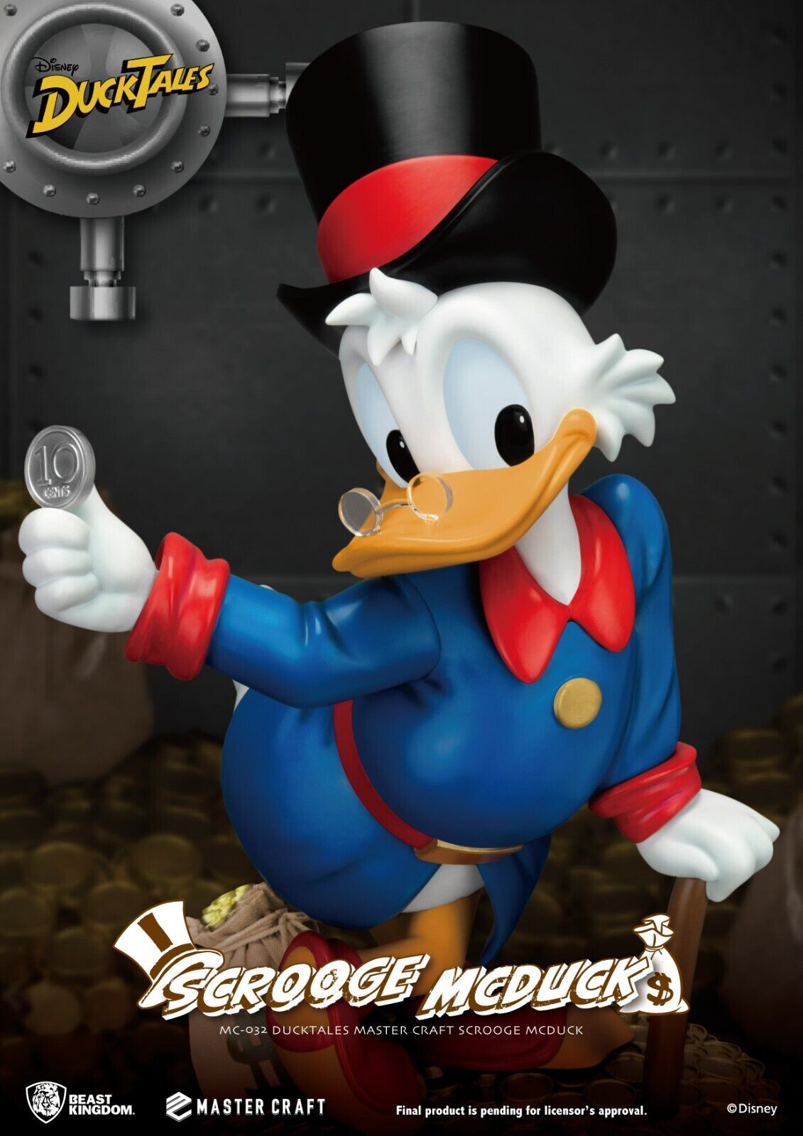 DuckTales Master Craft Scrooge McDuck Statue -Limited Edition 3000 Worldwide NEW