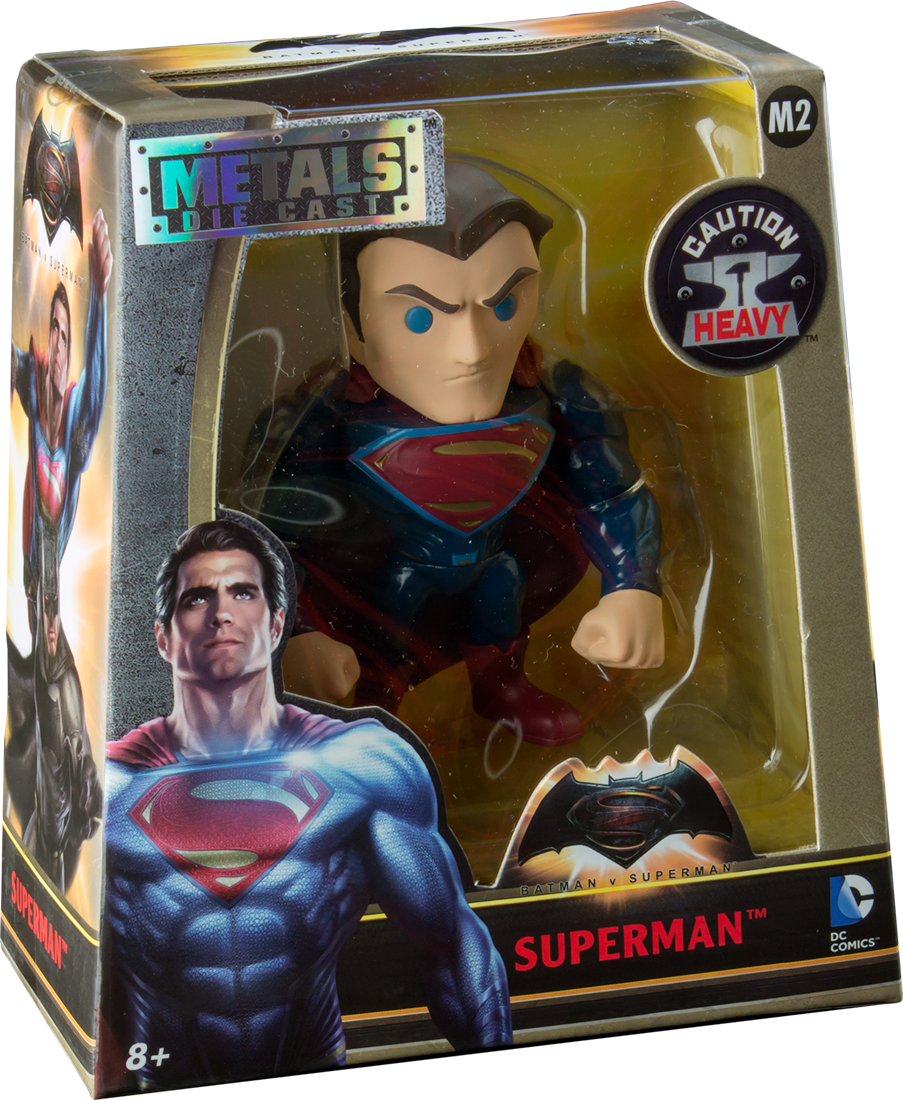 Superman: Dawn of Justice - Superman Metals 4”Die-Cast Action Figure Damaged Box