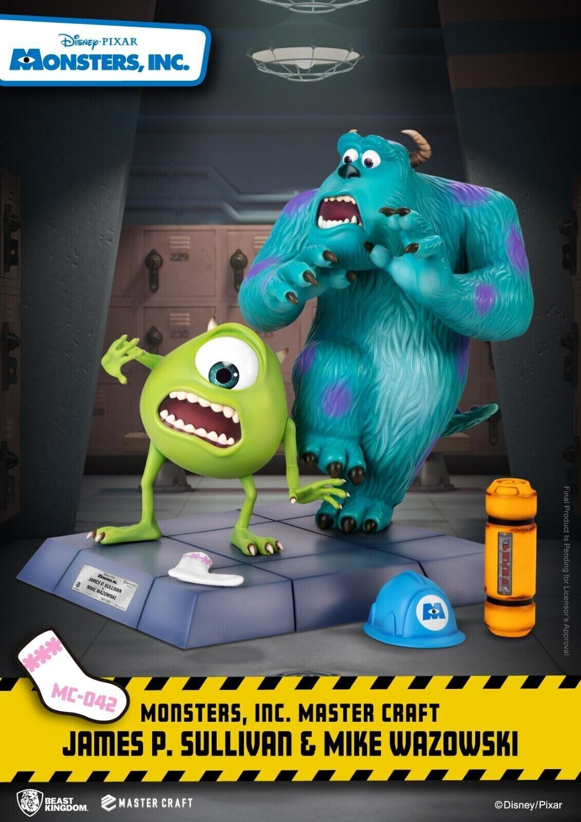 Beast Kingdom Master Craft Monsters Inc James P Sullivan & Mike Wazowski 3000 WW