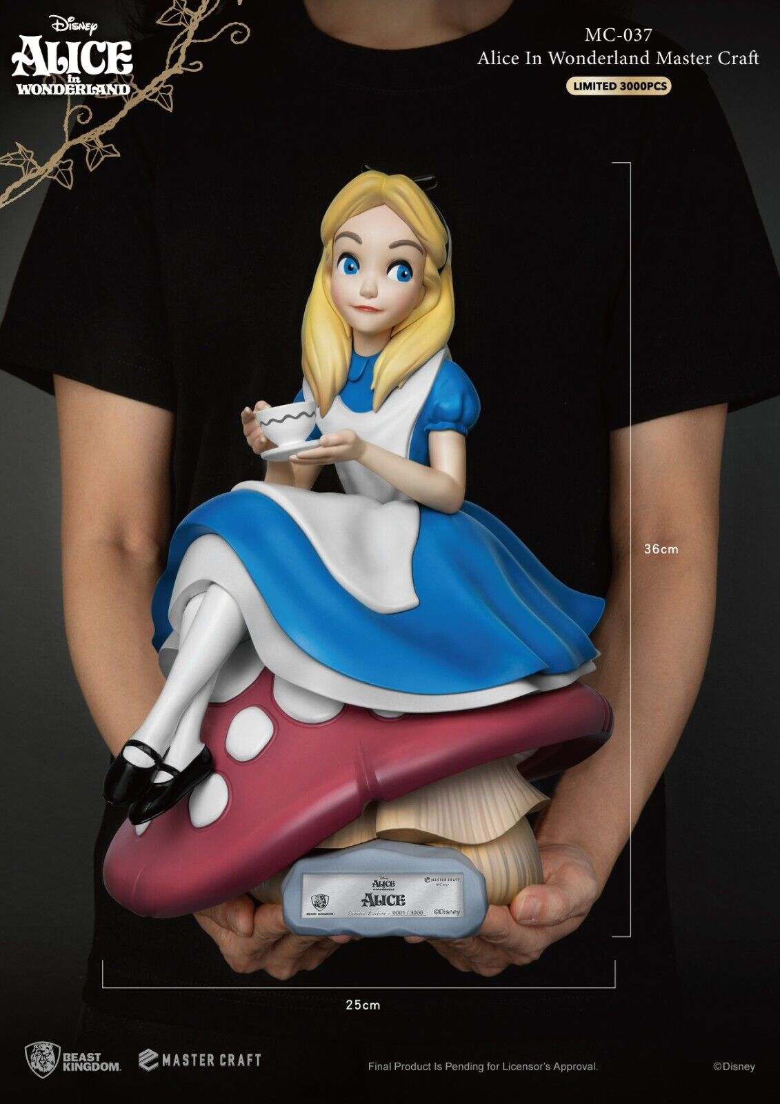 Beast Kingdom Master Craft Alice in Wonderland Alice MC037 Limited Edition 3000W