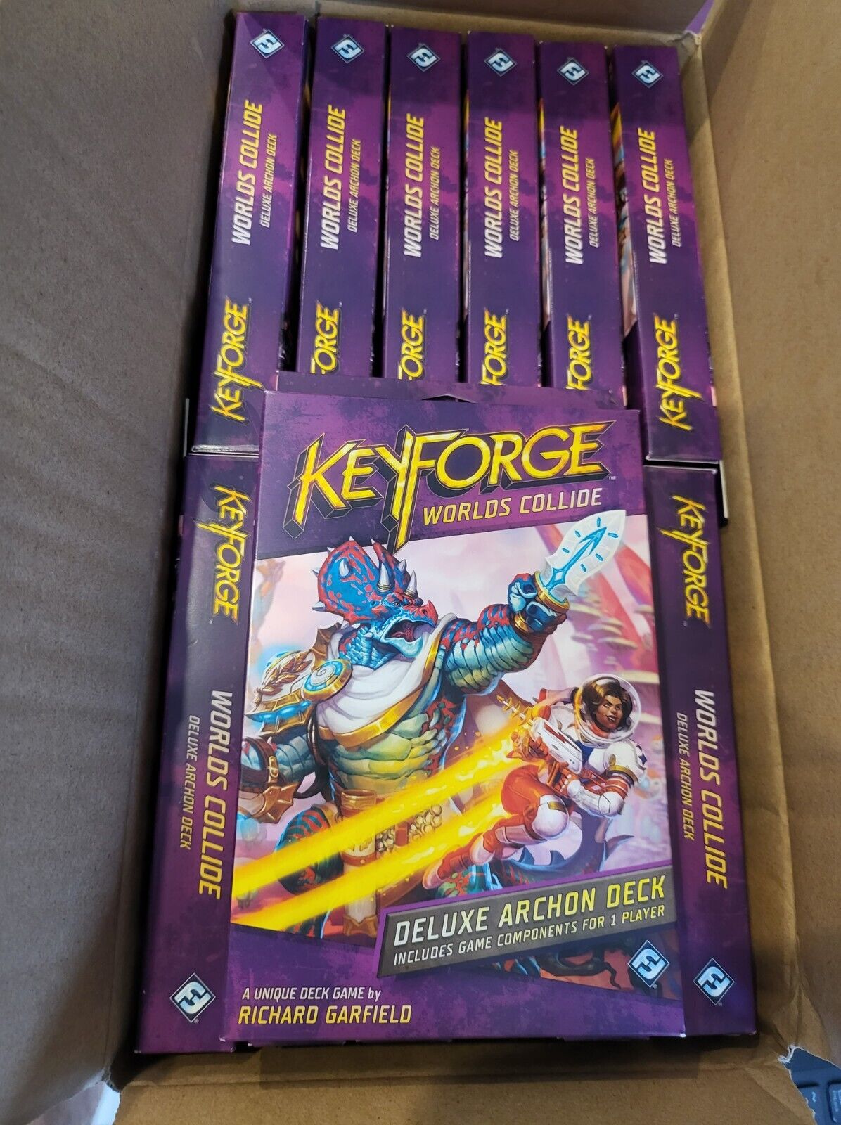 KeyForge Worlds Collide Deluxe Archon Deck (12 decks to box) Brand New - Buy Now