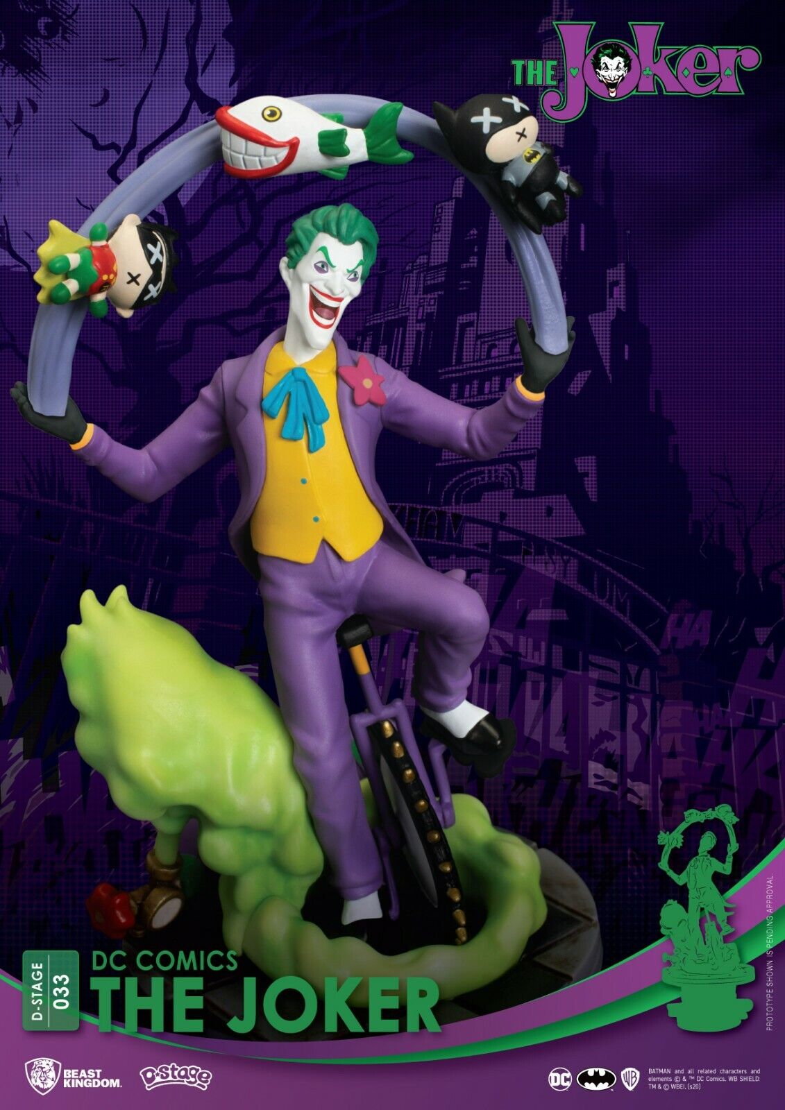 Beast Kingdoms D-Stage DC Comics Joker Statue 15-16CM - NEW