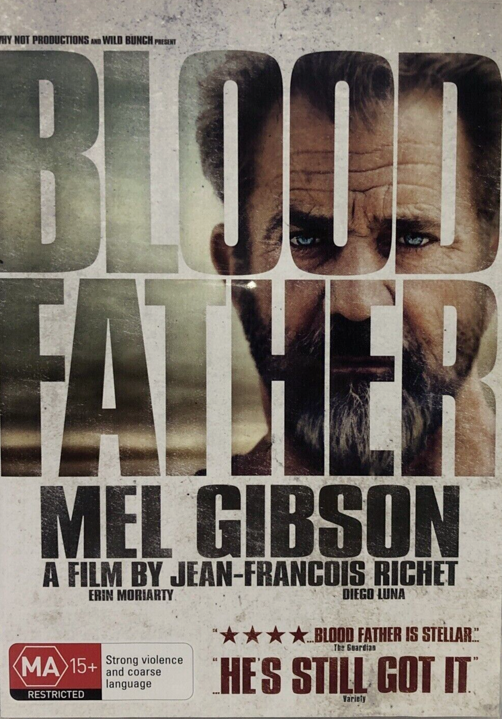 Blood Father DVD - Mel Gibson (Region 4, 2017) NEW SEALED