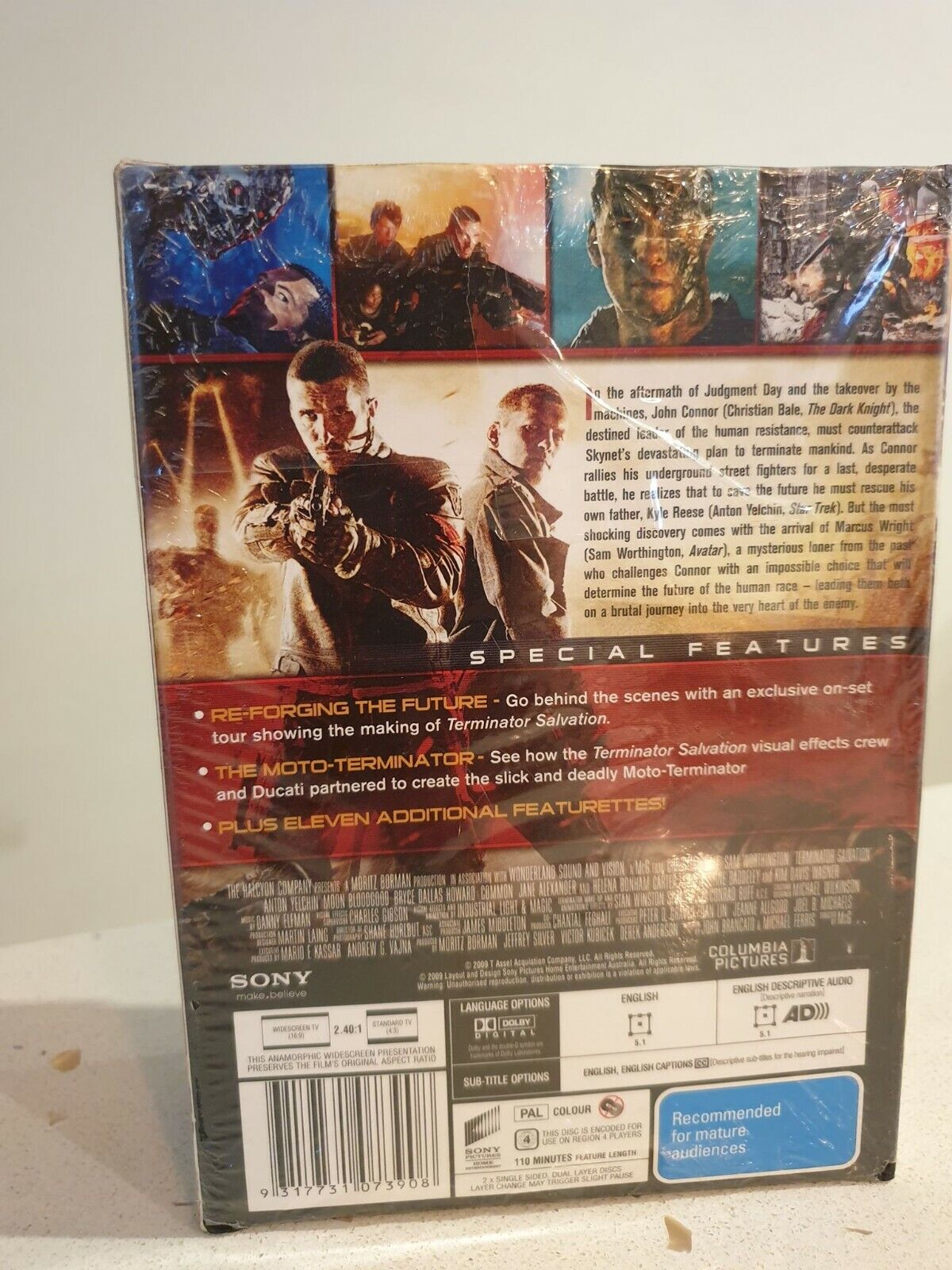 Terminator Salvation (DVD 2 Disc Set, 2009) Region 4 -Limited Edition T-Shirt 