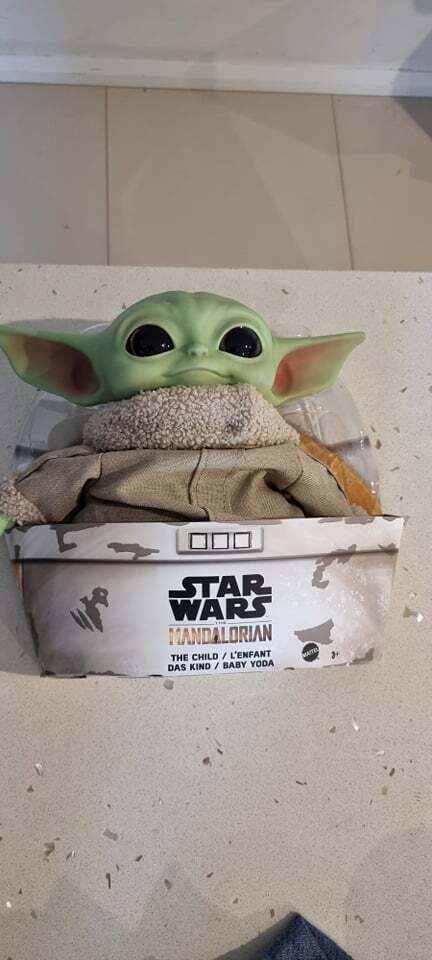 Star Wars The Child Plush Toy 28cm Baby Yoda Figure  Mandalorian Mattel NEW