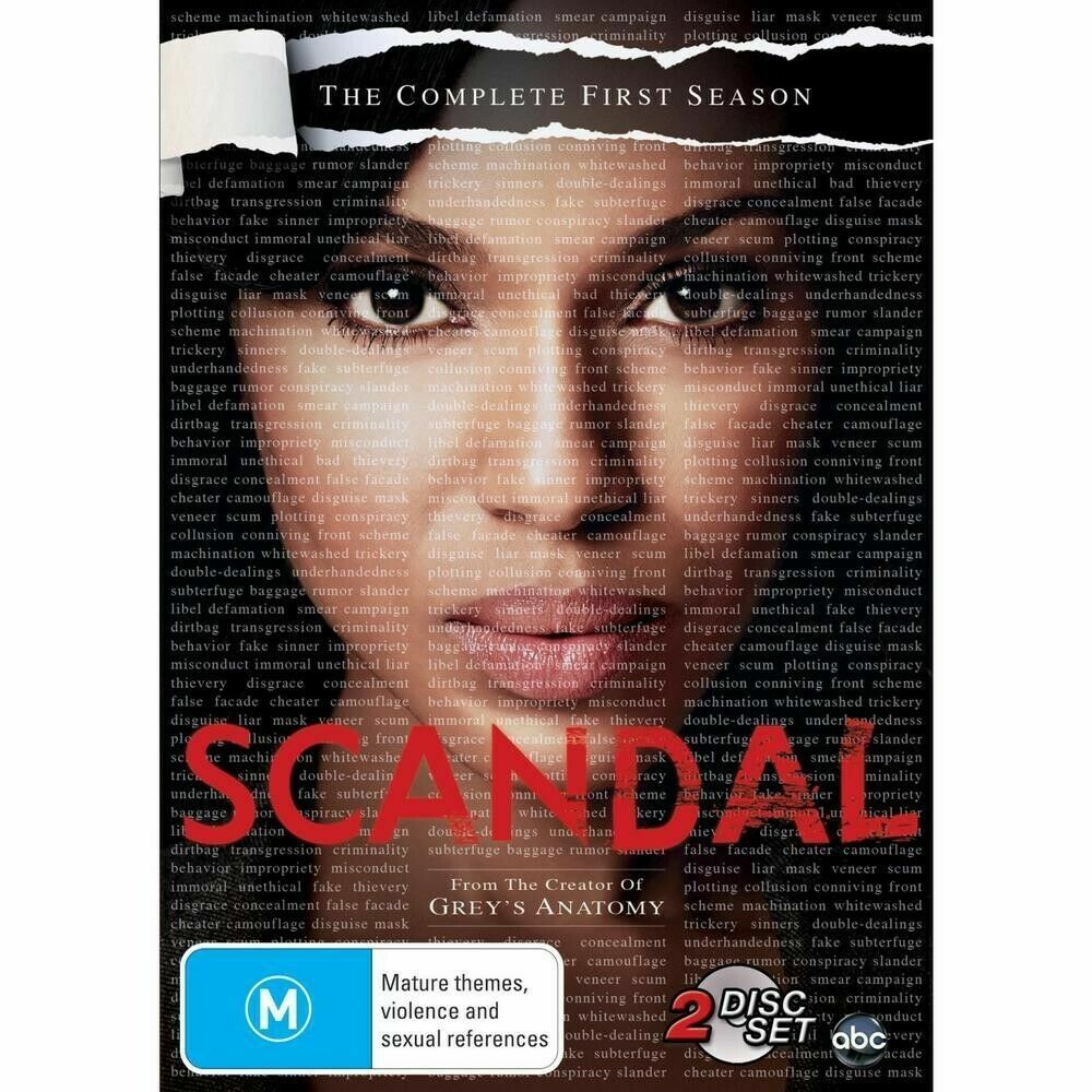 Scandal : Season 1 (DVD, 2012, 2-Disc Set) NEW+SEALED