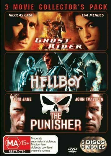 Ghost Rider / Hellboy / The Punisher (DVD, 3 Disc Set) BRAND NEW+SEALED 