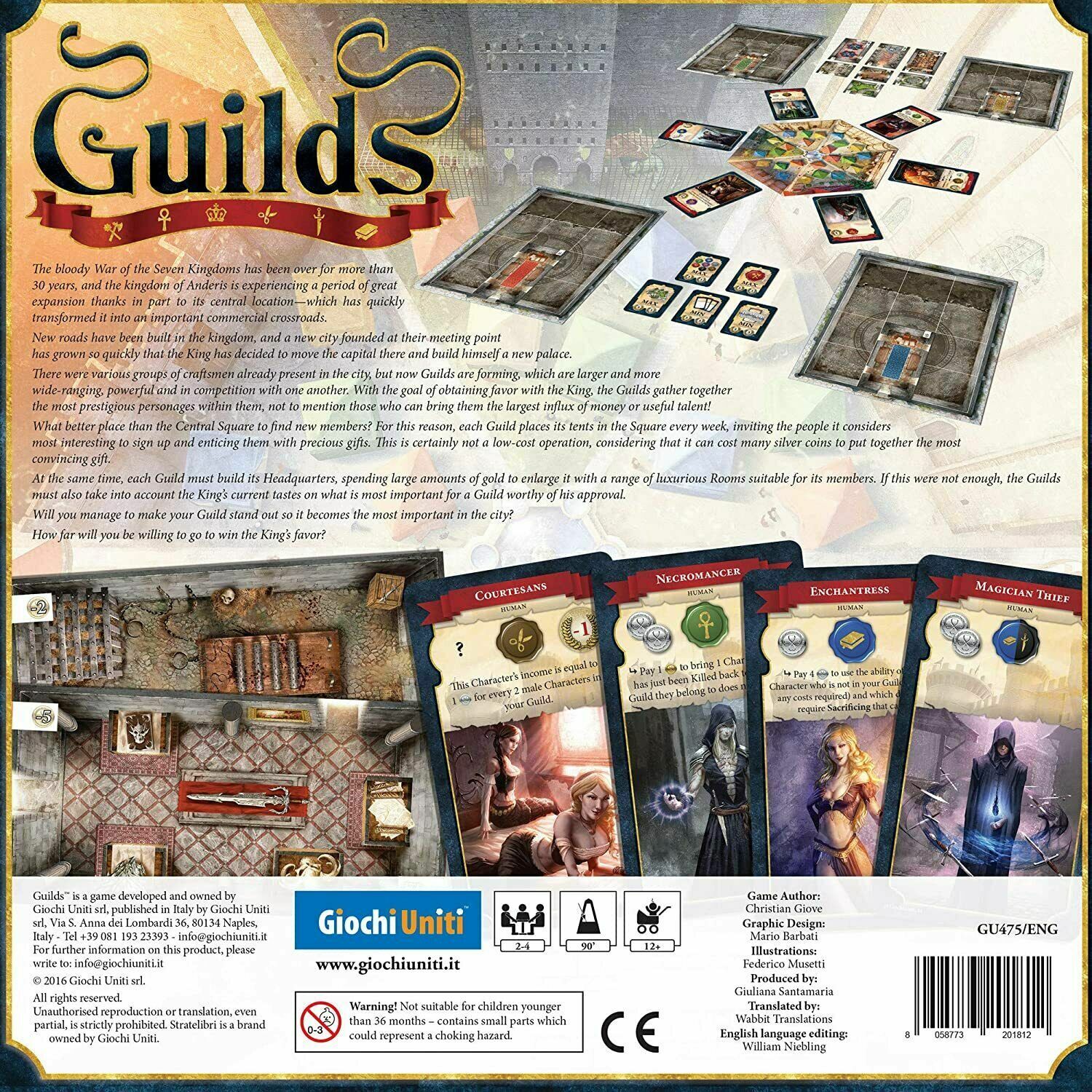 GUILDS - Giochi Uniti S.R.L - Board Game NEW