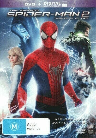 The Amazing Spider-Man 2 - Rise Of Electro (DVD, +Digital UV 2014) NEW+SEALED 