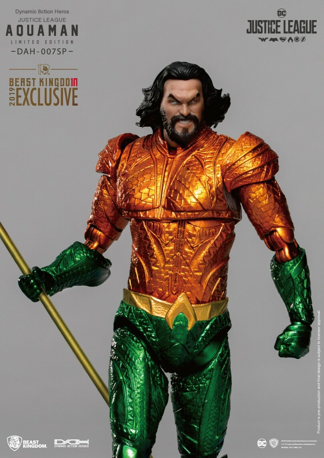 Beast Kingdom Dynamic Action Heroes Justice League Aquaman Limited Edition - NEW