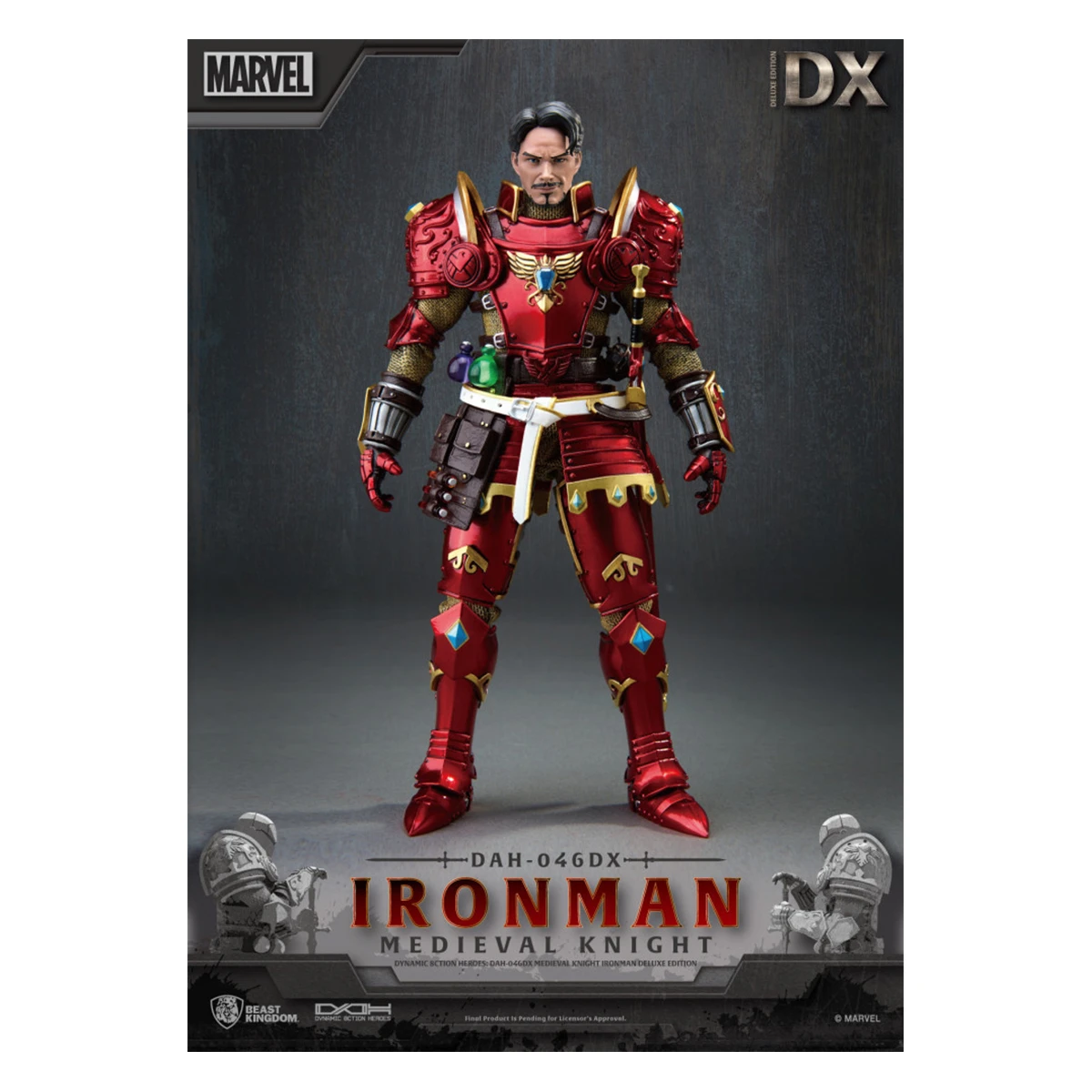 Beast Kingdom Dynamic Action Heroes Medieval Knight Iron Man Deluxe Version PRE-