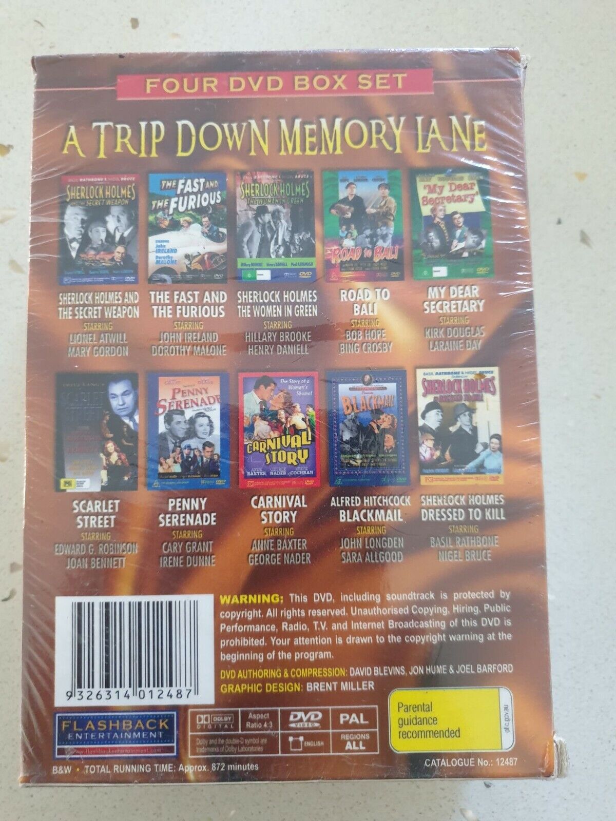 A TRIP DOWN MEMORY LANE (FOUR DVD BOXSET) TEN GREAT MOVIES NEW+SEALED