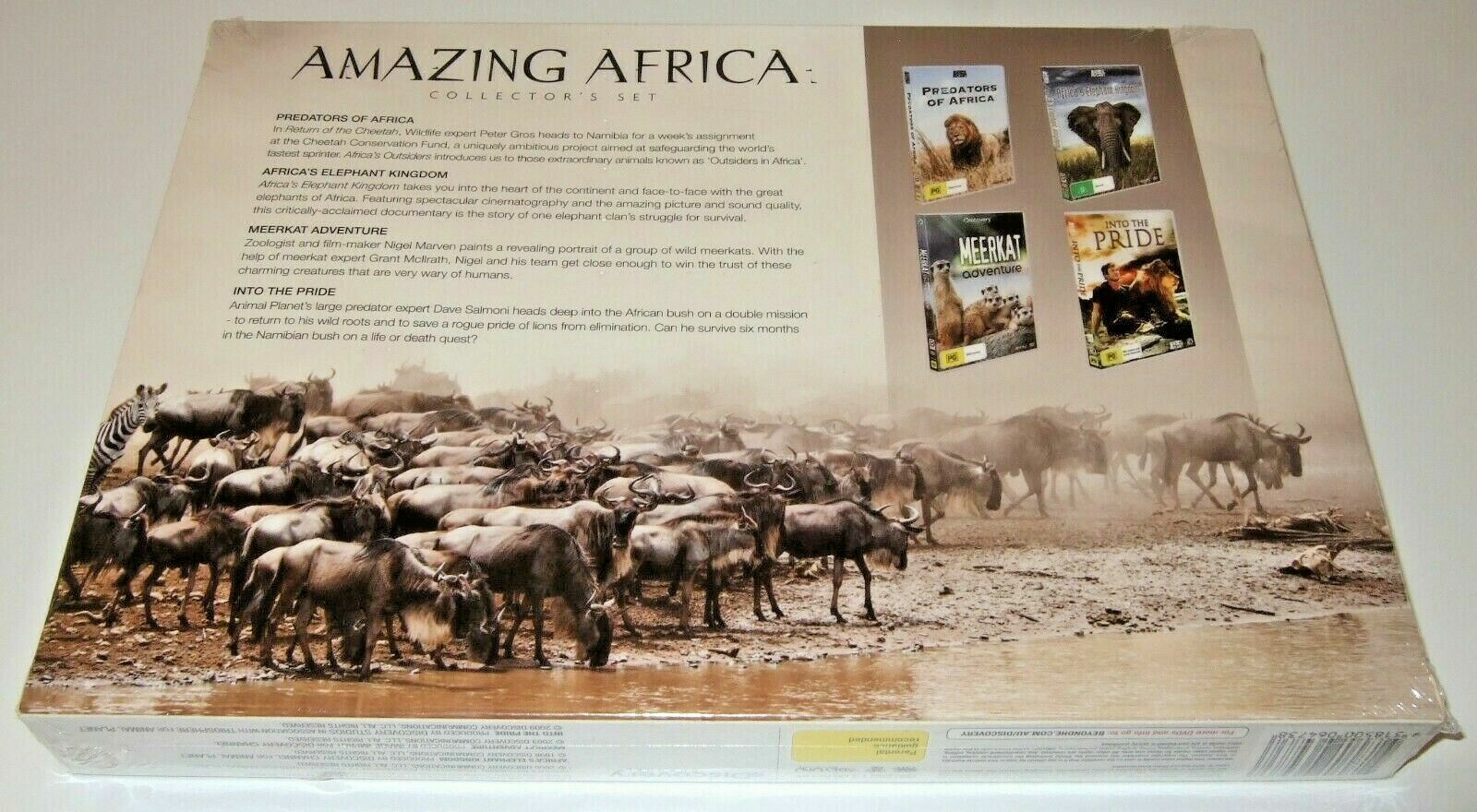 Amazing Africa: Collector's Set (DVD, 2015, 5-Discs)Discovery Channel-NEW+SEALED