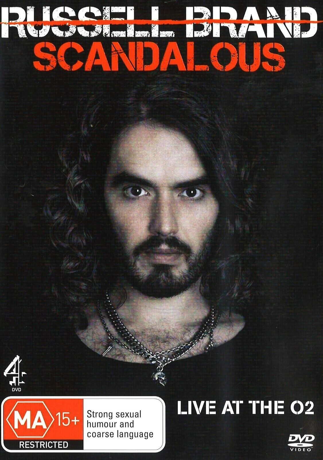 RUSSELL BRAND SCANDALOUS LIVE AT THE (DVD,2009) Region 4 - NEW+SEALED