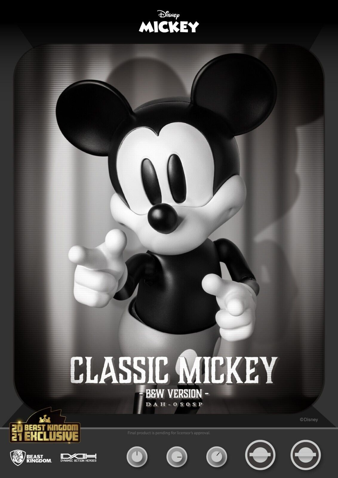 Beast Kingdom Dynamic Action Heroes Disney Mickey Mouse Classic Version SUMME...