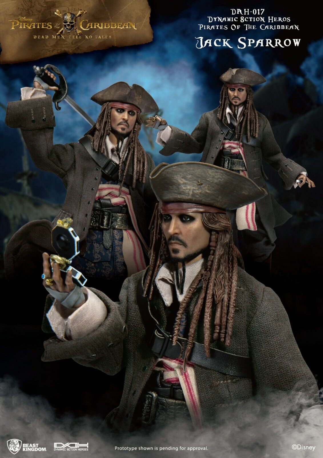 Beast Kingdom DAH-017 Pirate Of The Caribbean Captain Jack Sparrow 8