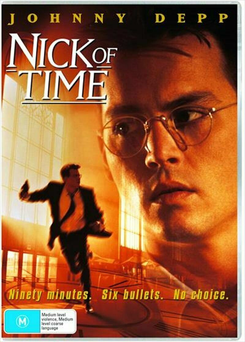 Nick Of Time (DVD,2014) Johnny Deep - Region 4 - NEW+SEALED 