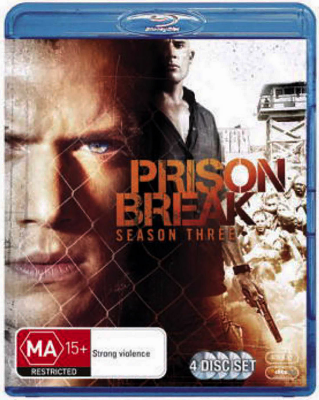 PRISON BREAK SEASON 3 (Blu-ray, 4 Disc Set) Region B - NEW+SEALED