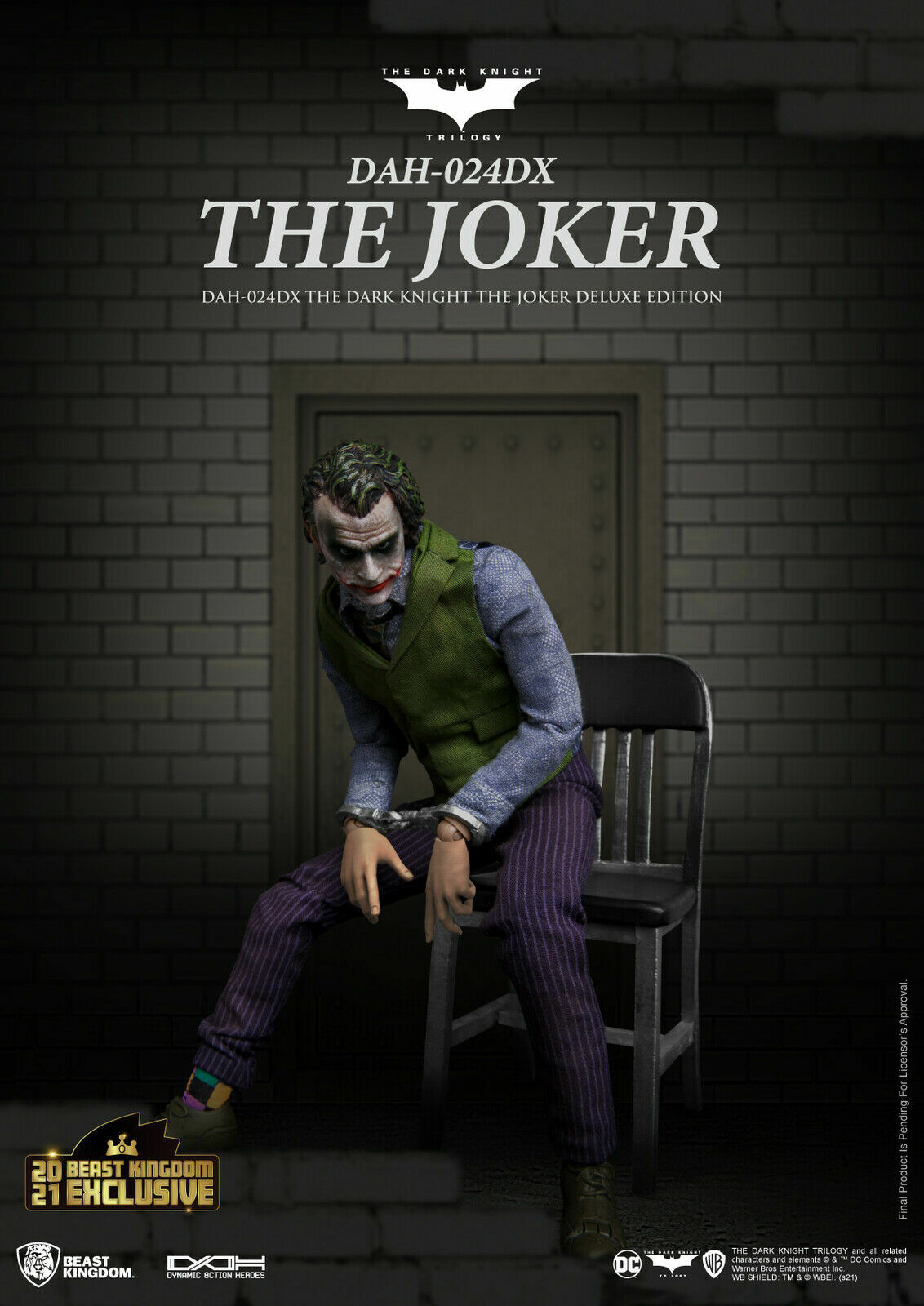 Beast Kingdom Batman the Dark Knight Joker Deluxe Version LIMITED 2000 WORLDWIDE