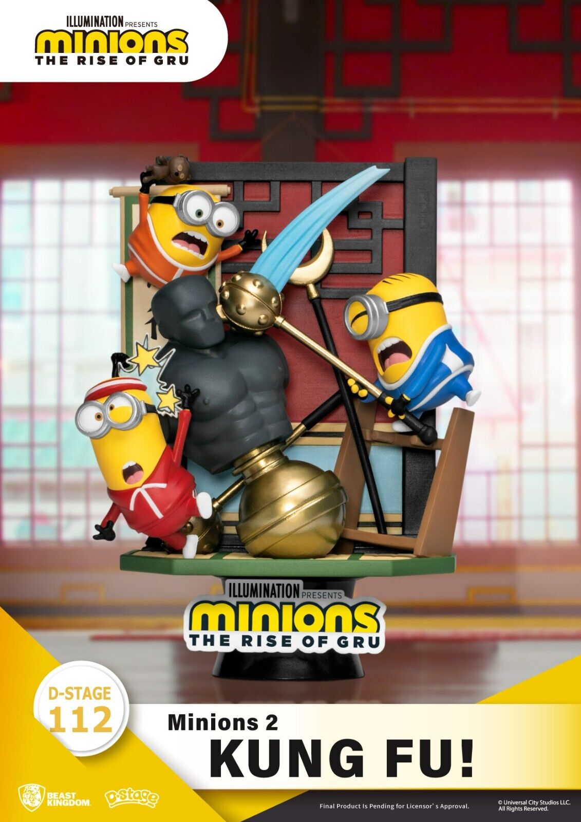 Beast Kingdom - Minions 2 - DS-112 Kung Fu D-Stage Series 6 Statue - NEW