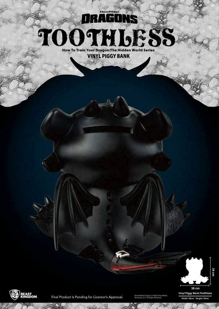 Beast Kingdom TOOTHLESS How to Train Your DRAGON Figure BANK - Out Now!