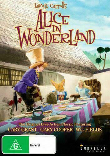 ALICE IN WONDERLAND - (DVD,2010) LEWIS CARROLL - CARY GRANT - NEW+SEALED 