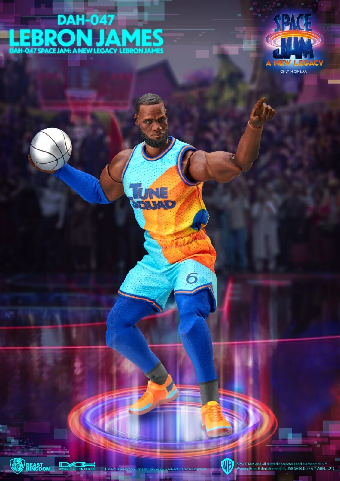 Beast Kingdom Dynamic Action Heroes Space Jam A New Legacy LeBron James -NEW