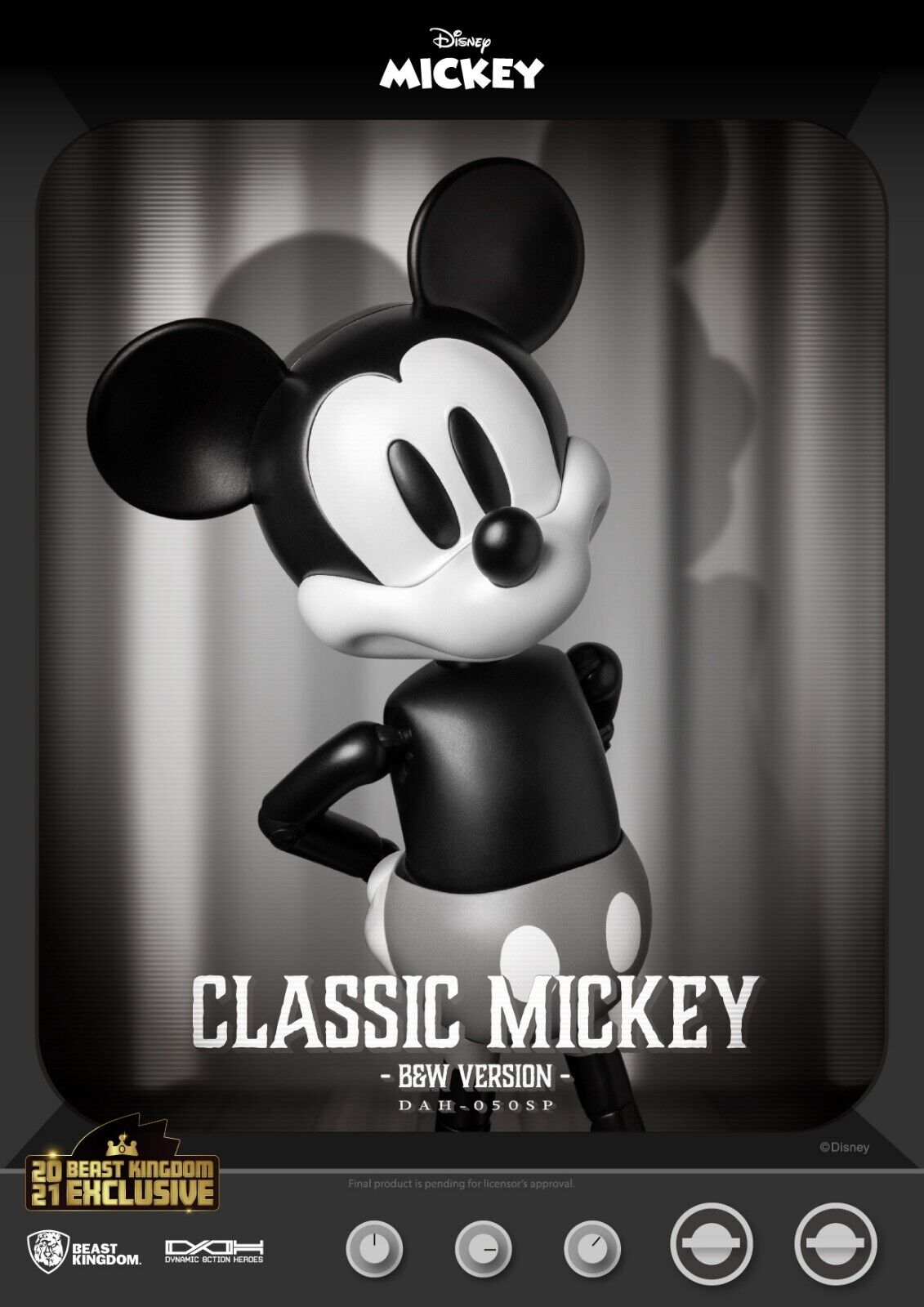 Beast Kingdom Dynamic Action Heroes Disney Mickey Mouse Classic Version SUMME...