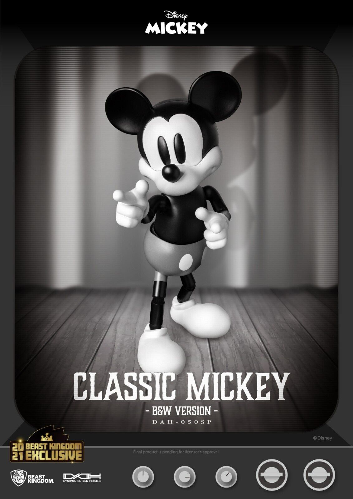 Beast Kingdom Dynamic Action Heroes Disney Mickey Mouse Classic Version SUMME...