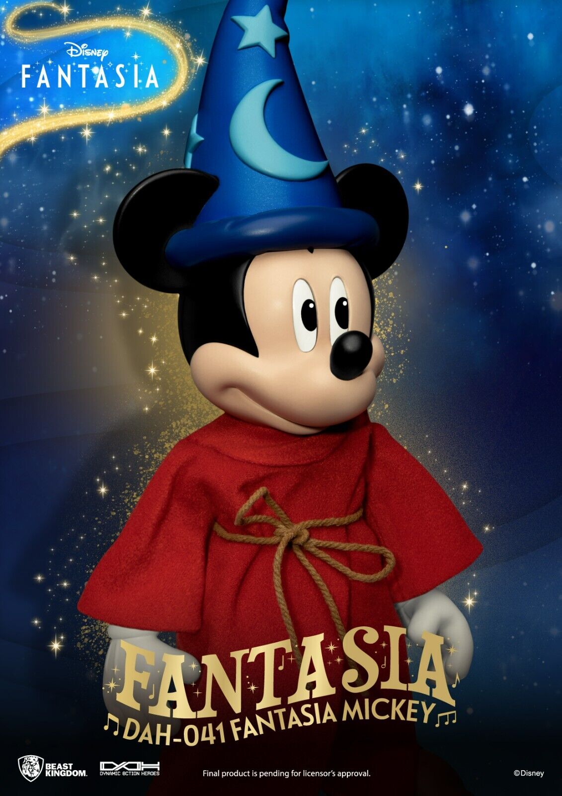 Beast Kingdom Dynamic Action Heroes Mickey Mouse Fantasia - NEW