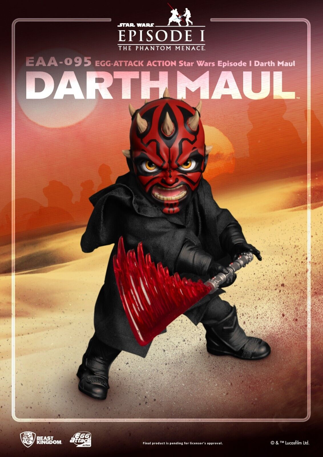 BEAST KINGDOM EGG ATTACK STAR WARS EPISODE 1 EAA-095 DARTH MAUL 6