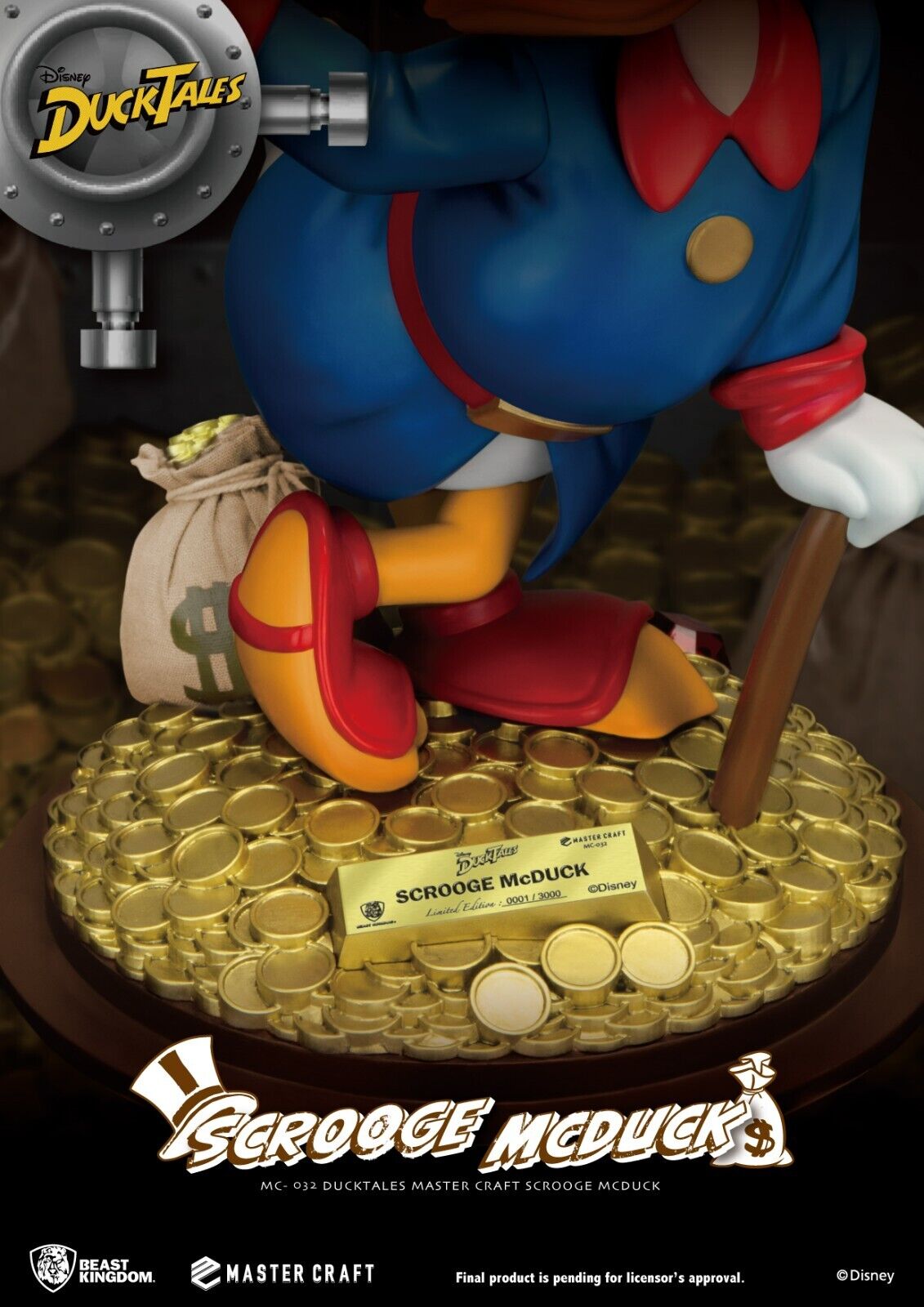 DuckTales Master Craft Scrooge McDuck Statue -Limited Edition 3000 Worldwide NEW