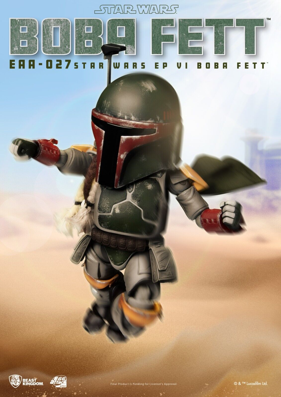 Beast Kingdom Egg Attack Action Star Wars Boba Fett - (Around 17 cm) BRAND NEW