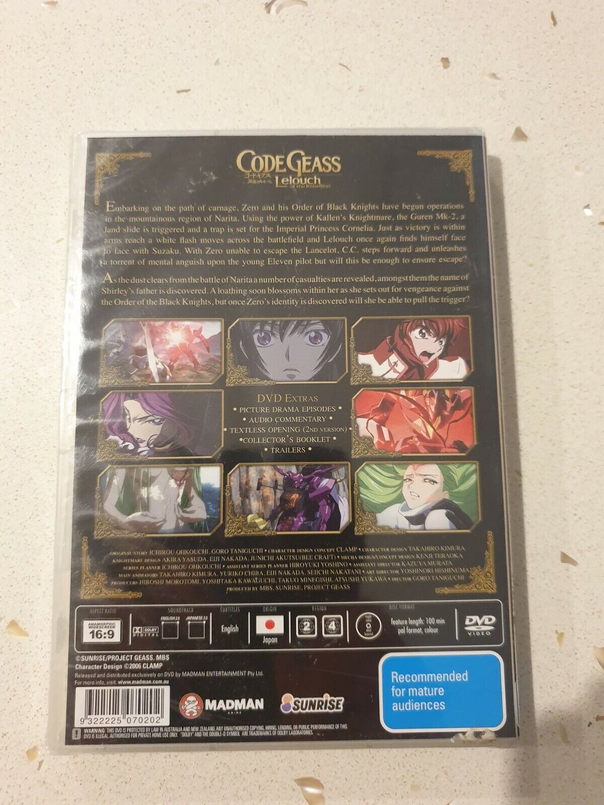 Code Geass Lelouch Of The Rebellion 3 (DVD,2006) NEW+SEALED RARE 