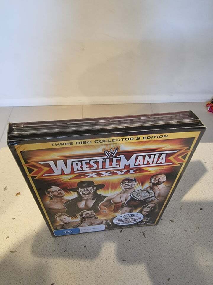 Wrestle Mania XXVI ( 3 Disc Set, DVD) Region 4 - NEW+SEALED 