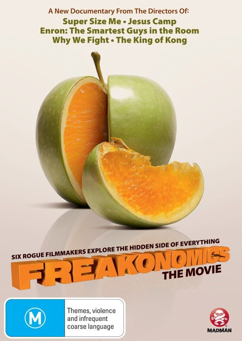 Freakonomics (DVD, 2011) Region 4 NEW SEALED