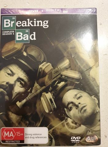 Breaking Bad : Season 4 (DVD, Digital UV) 4 Disc Set - NEW+SEALED 