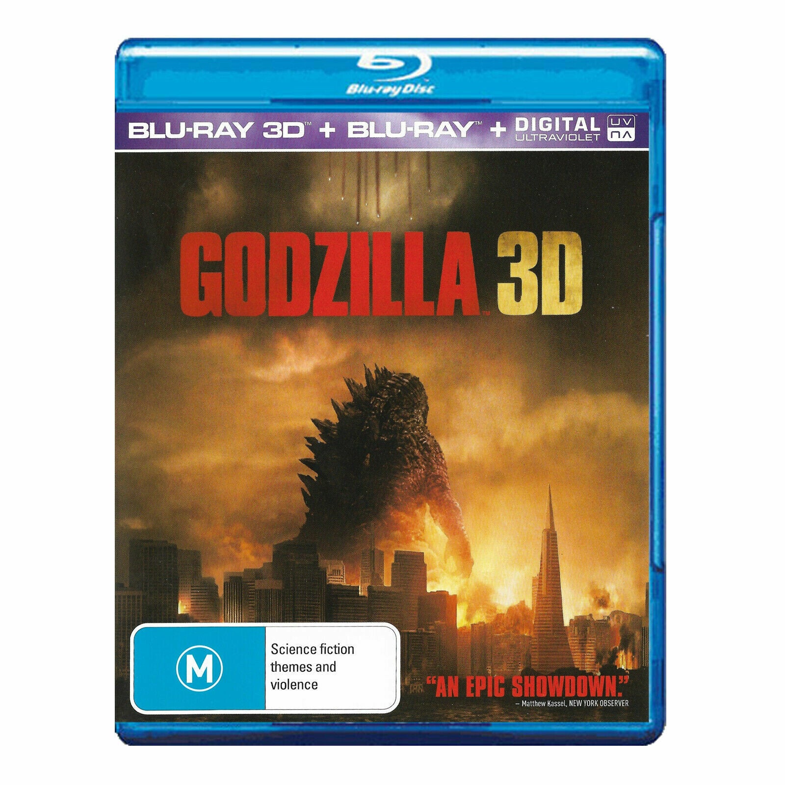 Godzilla 3D (2014) Blu-ray 3D + Blu-ray + Digital UV - Region B - NEW+SEALED