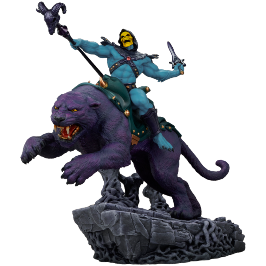 PRE-ORDER -Masters of the Universe Selector & Panther Deluxe 1/6 Scale Maquette