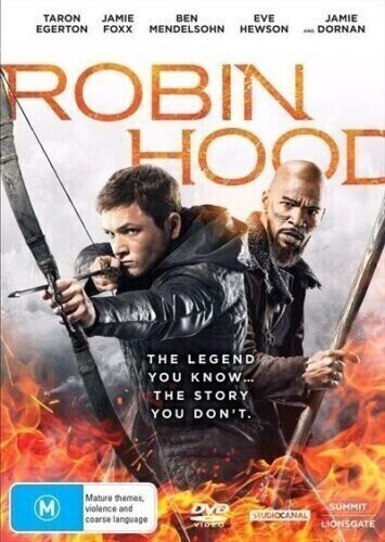 ROBIN HOOD (2018 DVD) TARON EGERTON JAMIE FOXX NEW SEALED