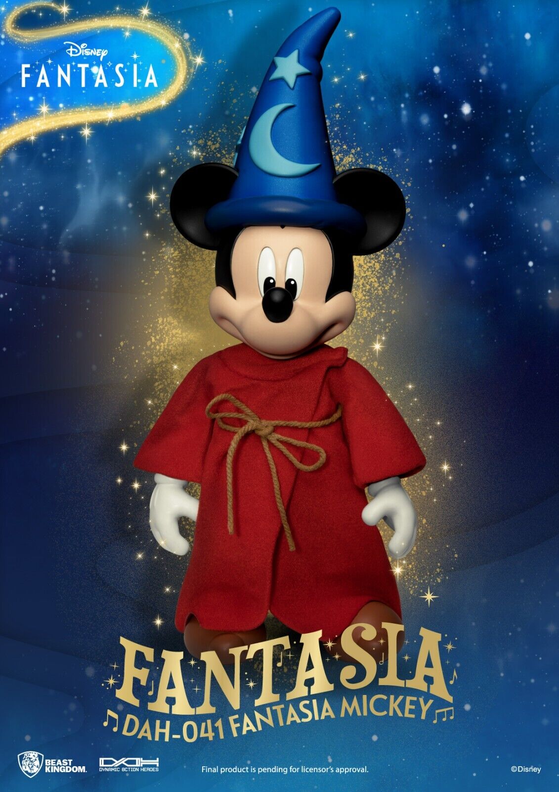 Beast Kingdom Dynamic Action Heroes Mickey Mouse Fantasia - NEW