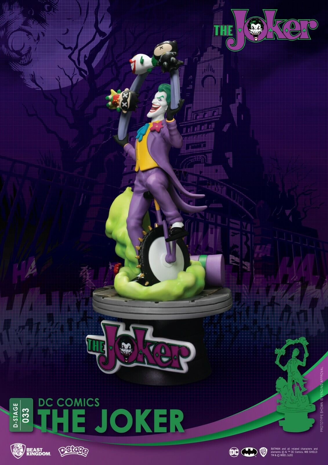 Beast Kingdoms D-Stage DC Comics Joker Statue 15-16CM - NEW