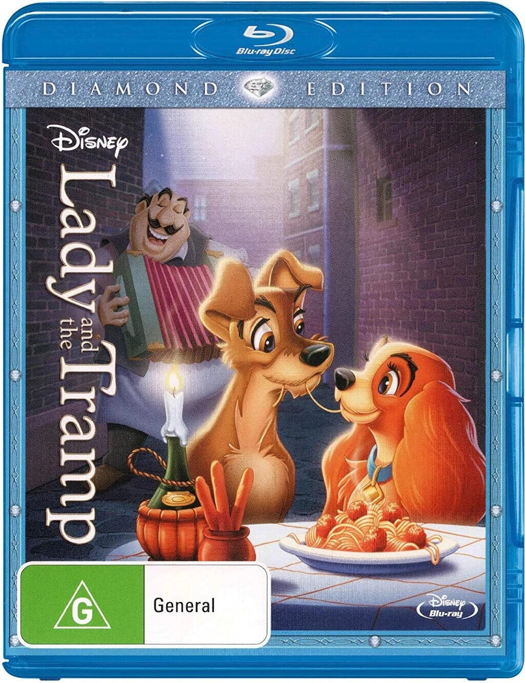 Lady And The Tramp (Blu-ray, 2012, 1-Disc Set)  Region B - NEW+SEALED 