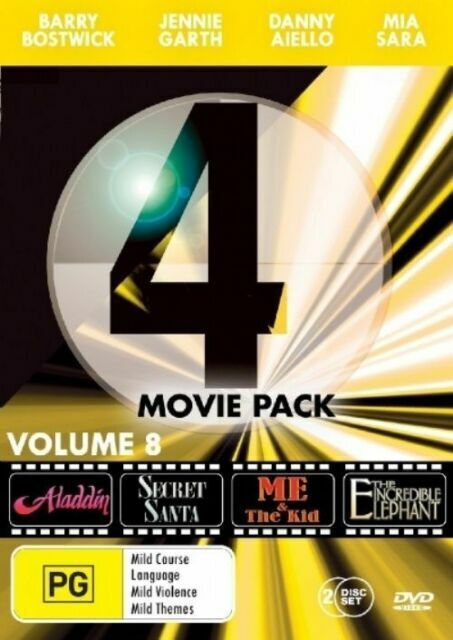 4 Movie Premium Pack: Vol 8(DVD, 2006)Region 4- Aladdin, Secret Santa -NEW+SEALE