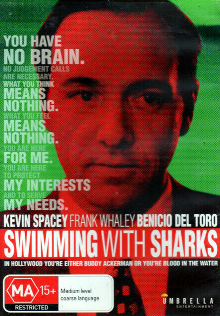 Swimming with Sharks - Kevin Spacey (DVD,1994) Region All - NEW+SEALED