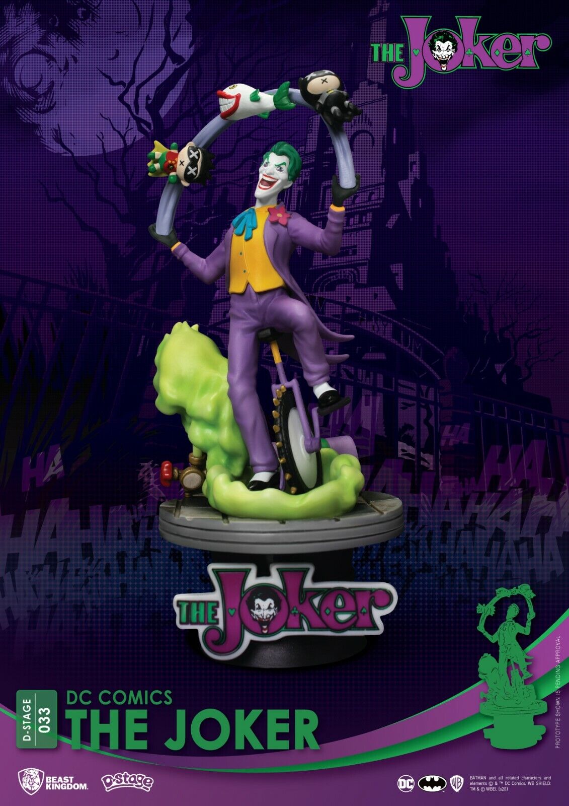 Beast Kingdoms D-Stage DC Comics Joker Statue 15-16CM - NEW