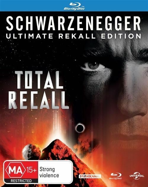 TOTAL RECALL (Blu-ray, 1990) Region B - ARNOLD SCHWARZENEGGER - NEW+SEALED