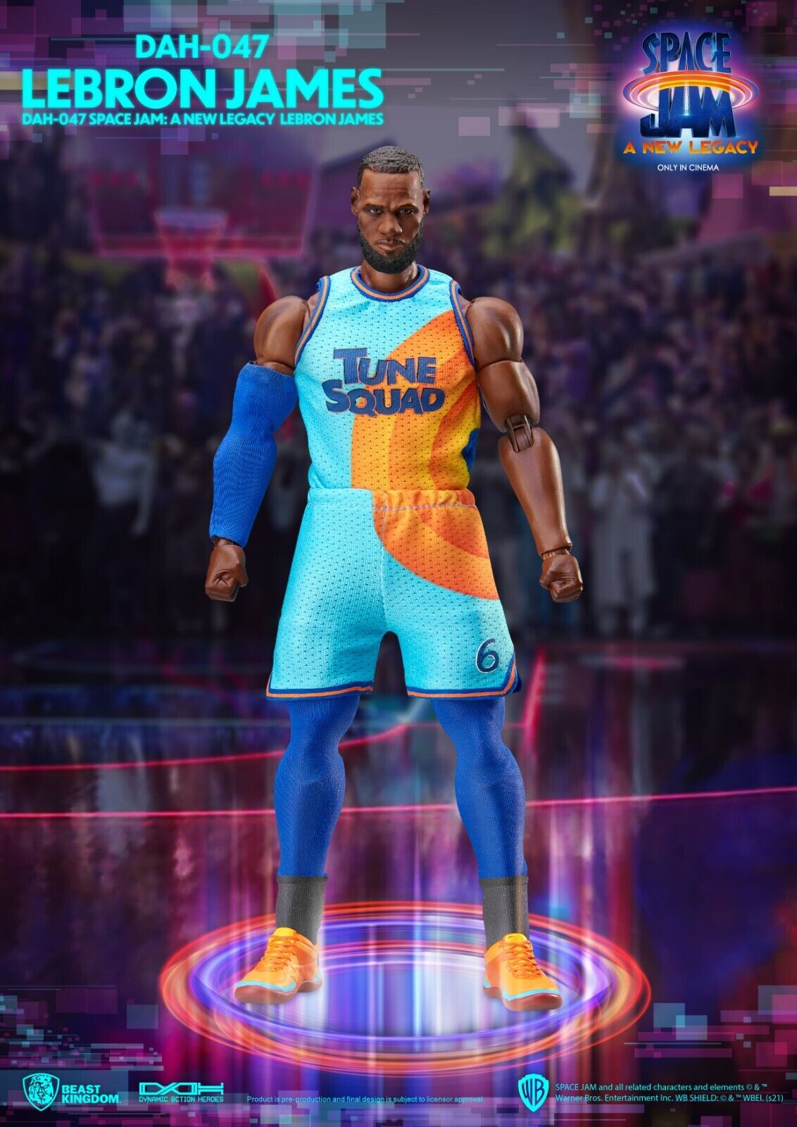 Beast Kingdom Dynamic Action Heroes Space Jam A New Legacy LeBron James -NEW