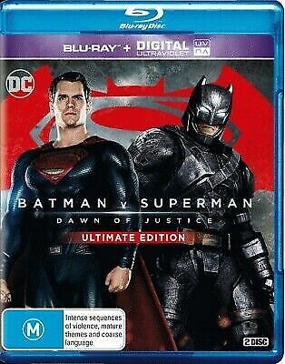 Batman v Superman Dawn of Justice(Blu-ray+Digital UV)Ultimate Edition NEW+SEALE 